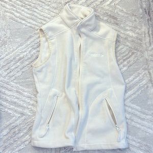 Breckenridge S Fleece Vest with Zipper Pockets Crème White Color OUTFITTER